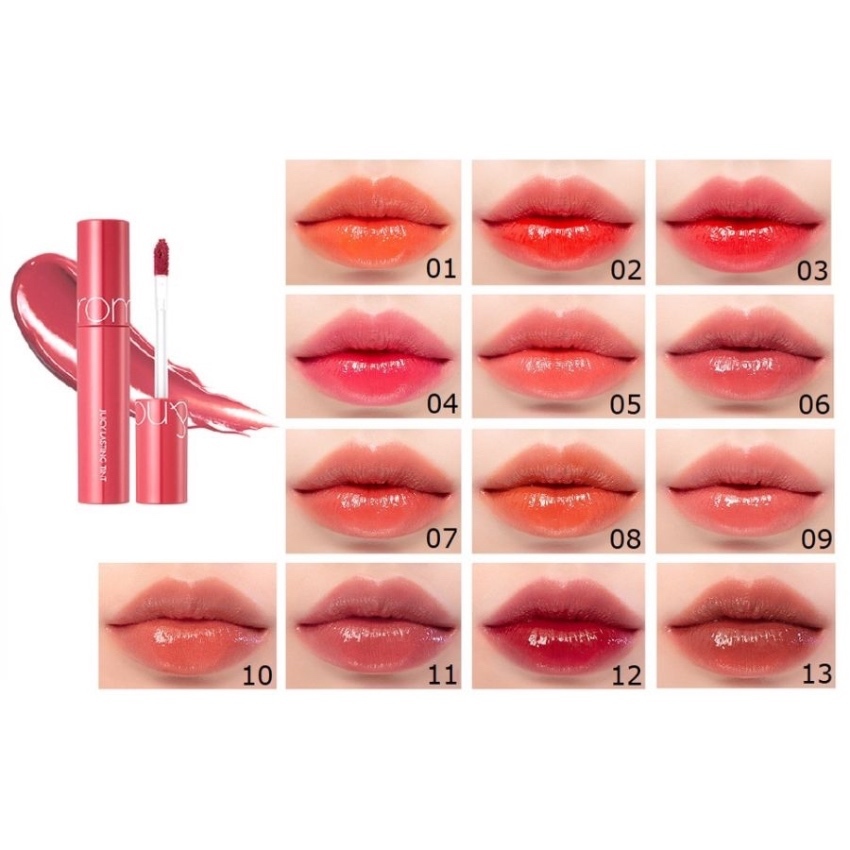 SON TINT LÌ ROMAND JUICY LASTING_ ĐỦ MÀU