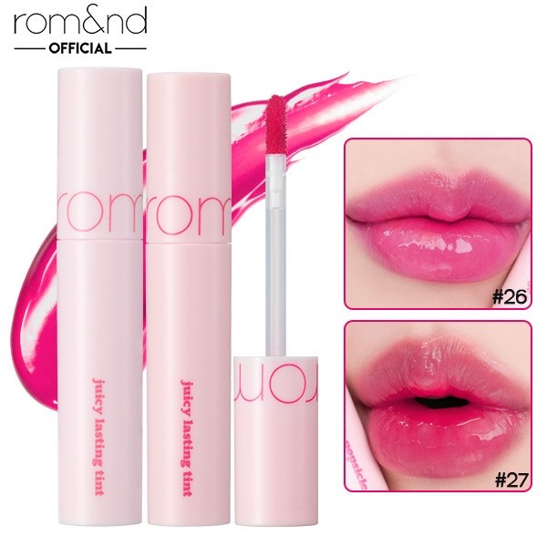SON TINT LÌ ROMAND JUICY LASTING_ ĐỦ MÀU