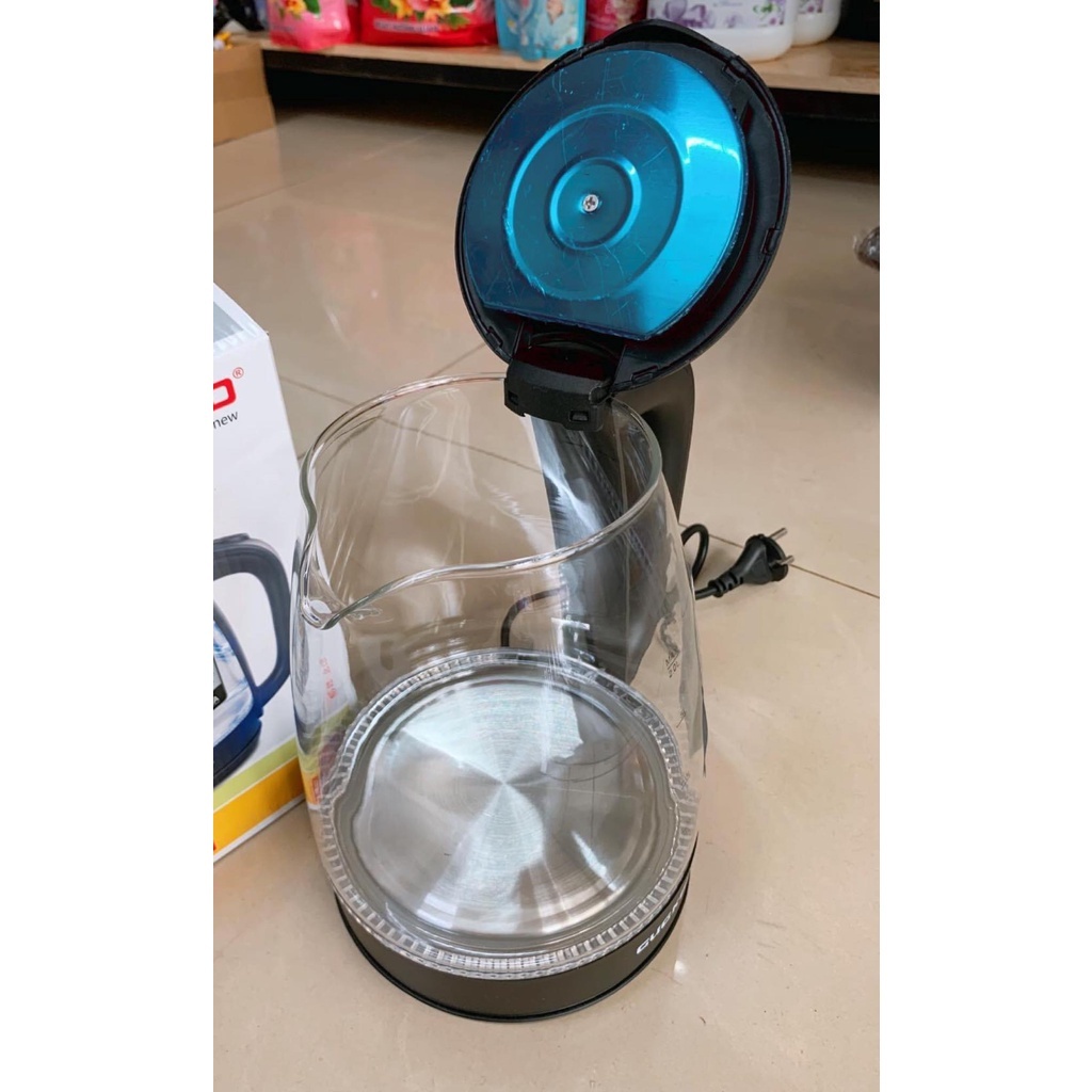 Ấm siêu tốc Cuckoo 2L ST16 thủy tinh có đèn led tại Lixhome bình siêu tốc cuckoo thủy tinh nhanh sôi bền đẹp