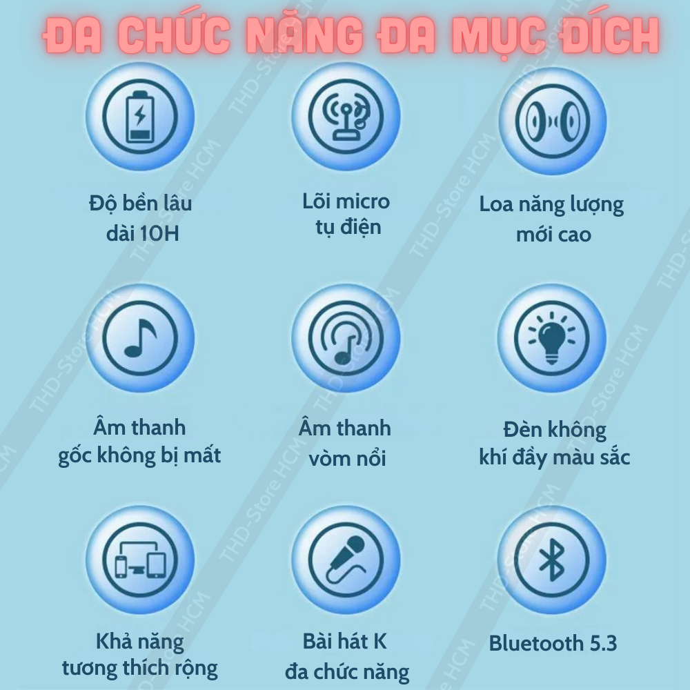 Loa Bluetooth Karaoke Mini CR X172 Đèn Led 7 Màu Âm Thanh Hay Bass Chuẩn Tặng Kèm 1 Míc Hát Cao Cấp Bảo Hành 12 Tháng