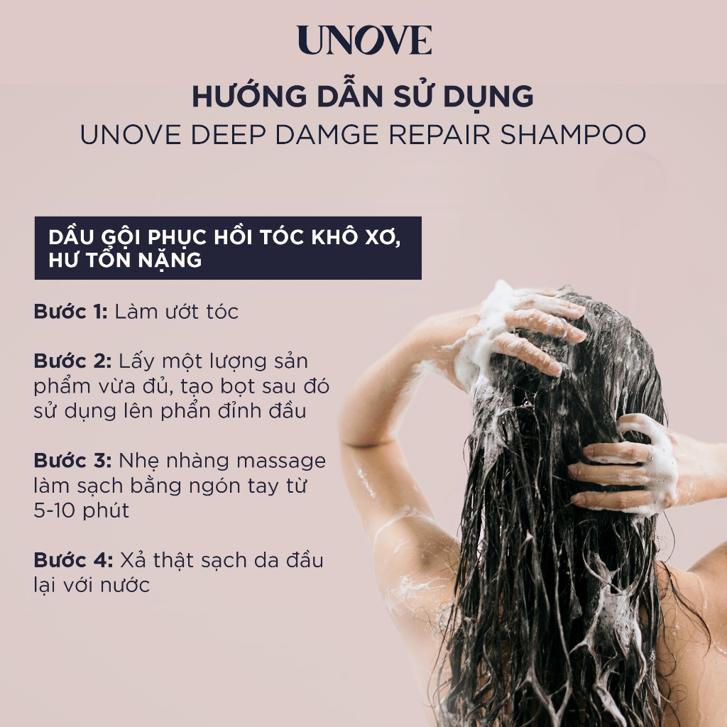 Dầu gội phục hồi hư tổn chuyên sâu DR.FORHAIR UNOVE DEEP DAMAGE REPAIR SHAMPOO 500g