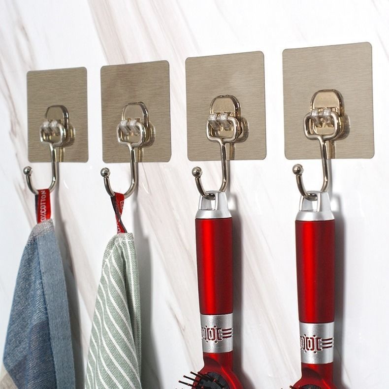 Móc dán tường chịu lực siêu dính treo đồ, móc vật dụng đa năng tiện ích inox 304
