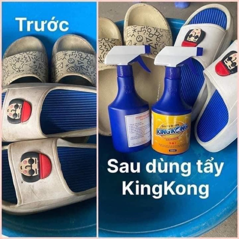 Bộ đôi Siêu tẩy đa năng KIN.G KONG 5in1 có nắp vặn và kèm đầu xịt