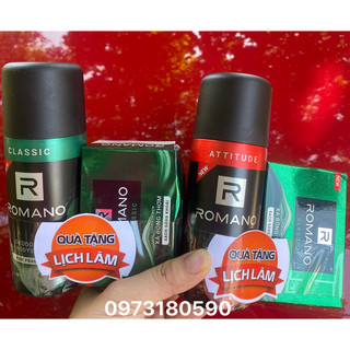 XỊT KHỬ MÙI TOÀN THÂN ROMANO 150ml tặng xà phòng