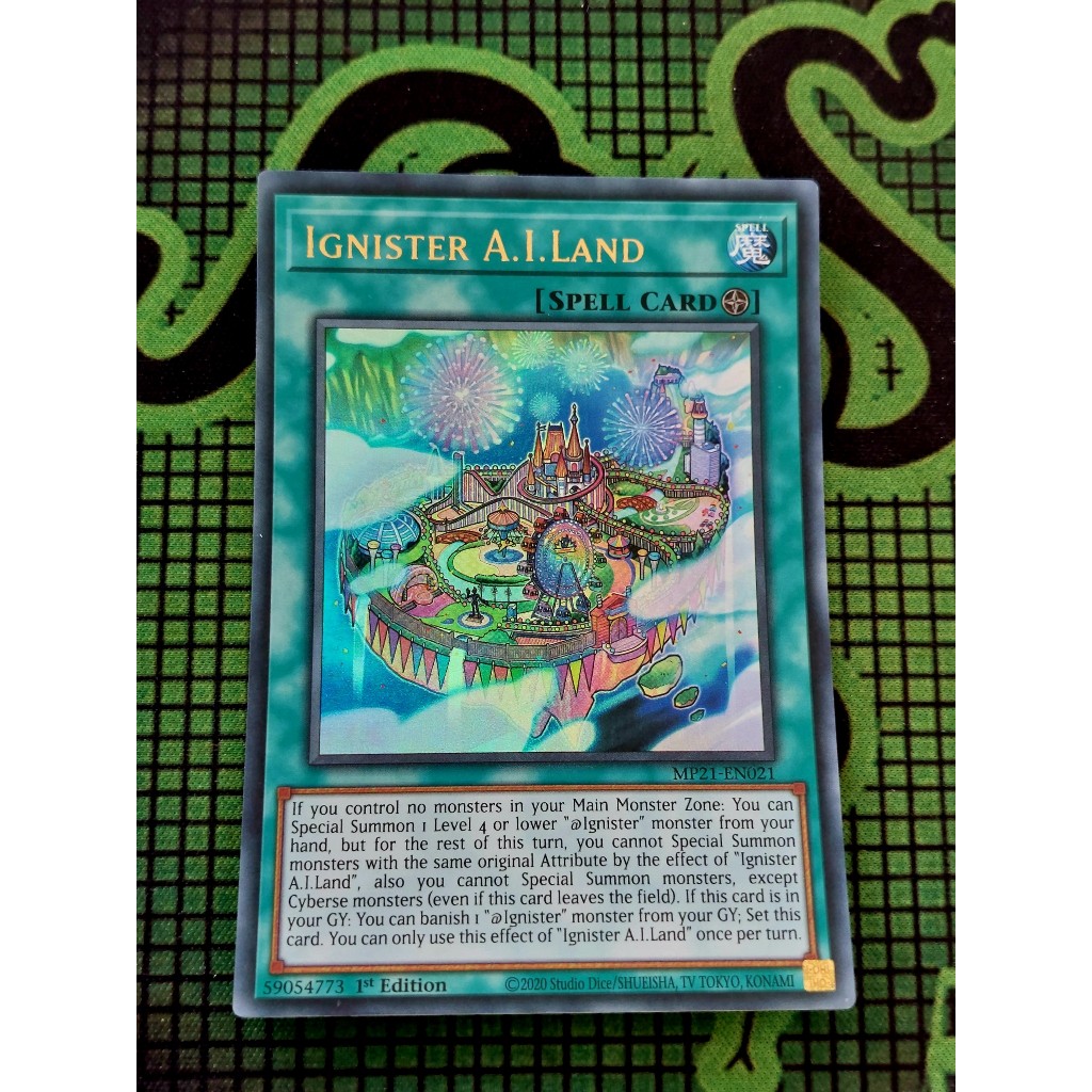 Thẻ Bài Mint90 Yugioh Spell Ignister A.I.Land - MP21-EN021 - Ultra
