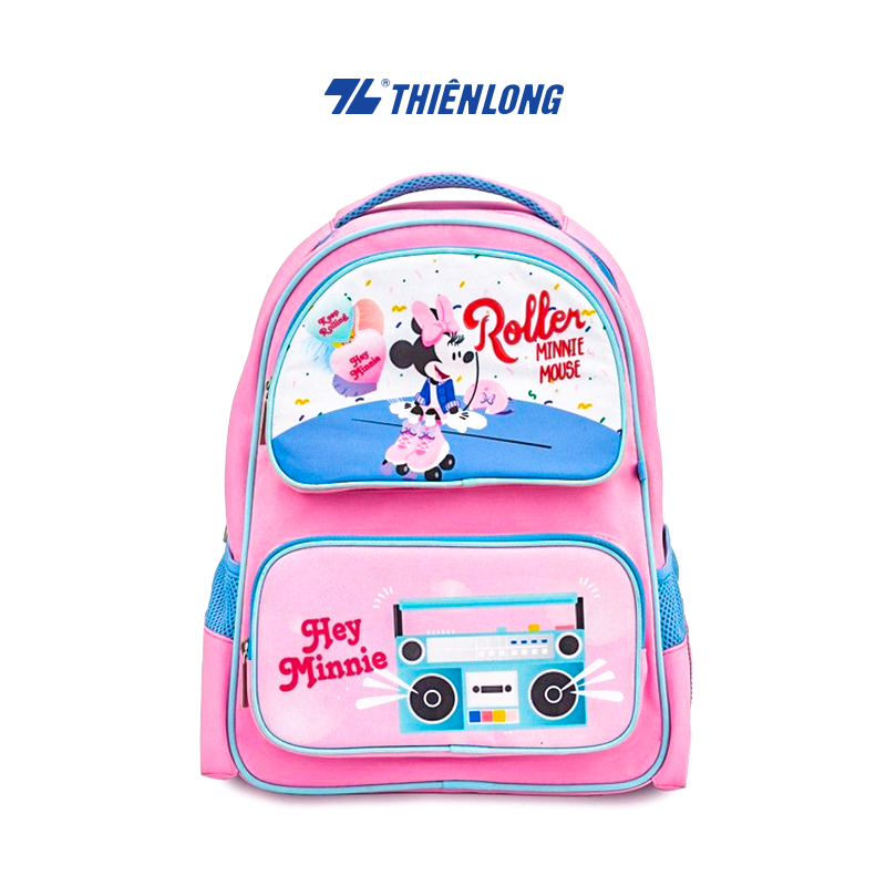 Ba lô học sinh Playful trọng lượng nhẹ, nhiều ngăn phụ, hình ảnh nhân vật Minnie TP-BP055/MI