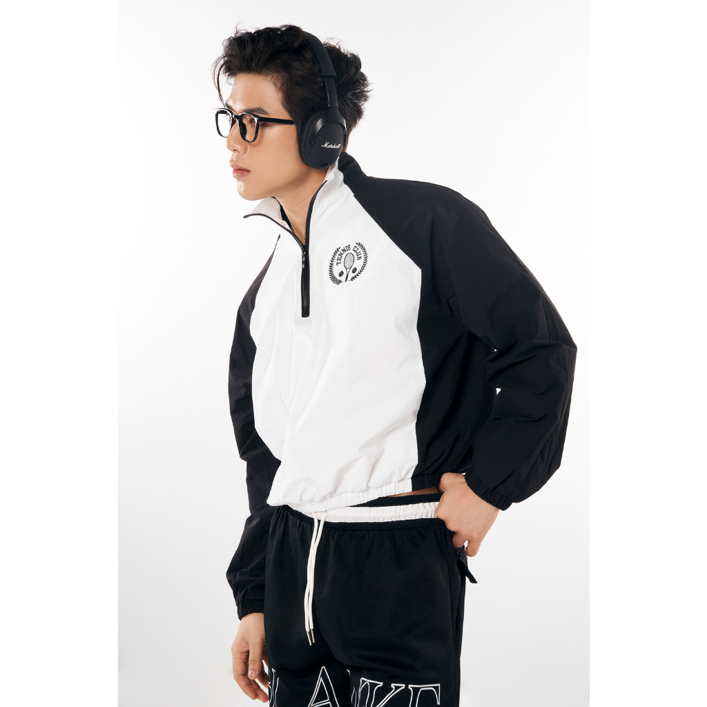 BLANKESPACE Áo Khoác Thể Thao RAGLAN HOODIE Chất Dù Thấm Hút Thông Thoáng Nam Nữ Unisex