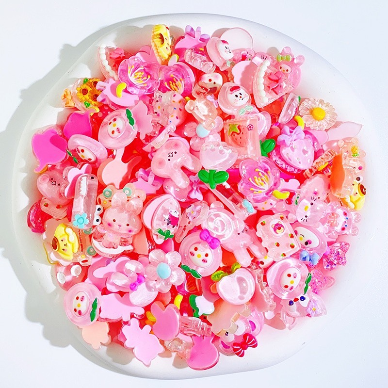 Charm Decor 3D SIZE LỚN trang trí gắn hình bình nước, bàn học siêu dễ thương đủ mẫu lựa có miếng dán