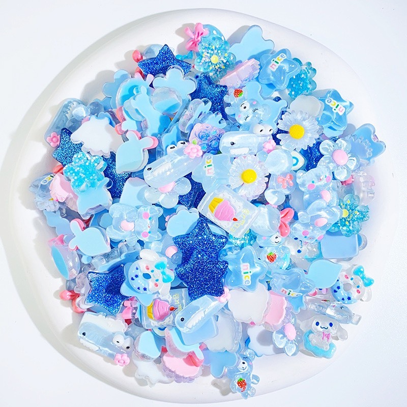 Charm Decor 3D SIZE LỚN trang trí gắn hình bình nước, bàn học siêu dễ thương đủ mẫu lựa có miếng dán