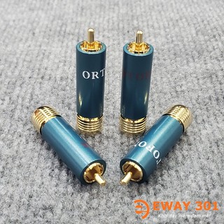 Đầu jack hoa sen av/rca ortofon mạ vàng 24k 8nx khoá ren thông minh od-12mm - jack av hi-end ortofon