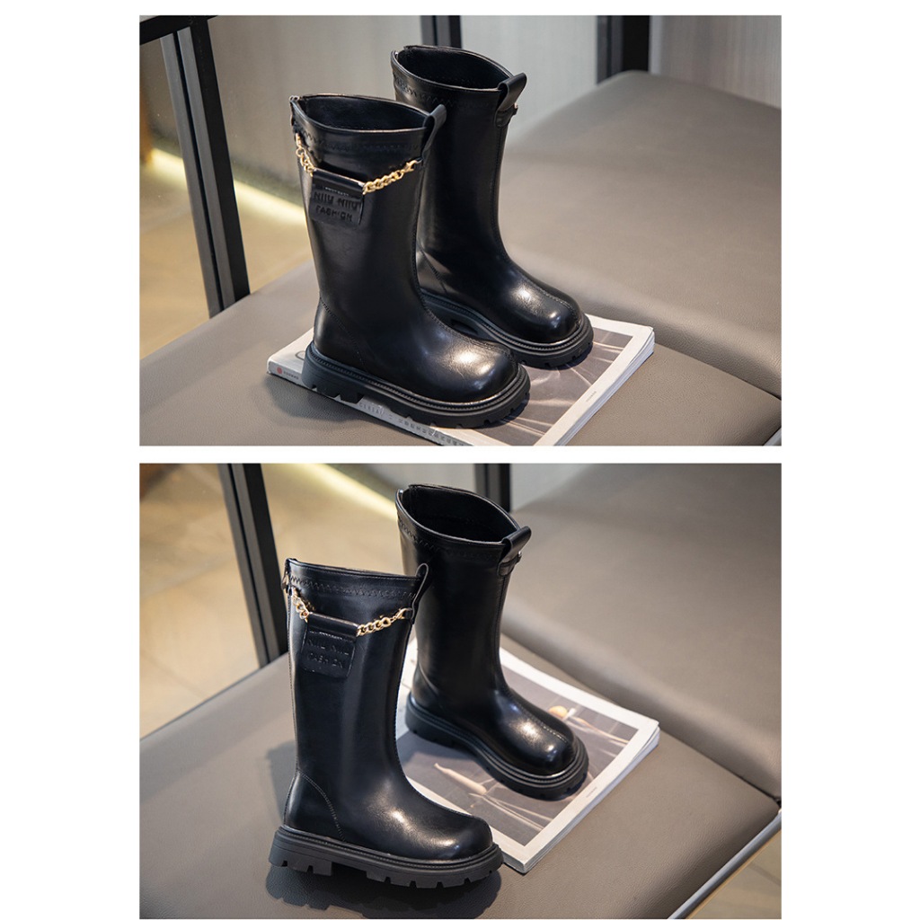 Bốt bé gái lót lông siêu ấm, cá tính cho bé gái size từ 26-36 hàng QCCC mã 125