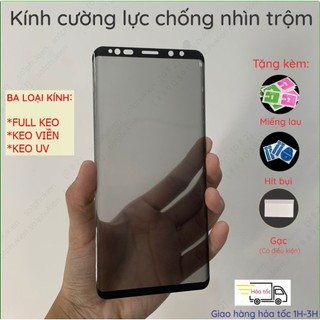 Kính cường lực chống nhìn trộm Samsung Galaxy Note 9, Samsung Note 8
