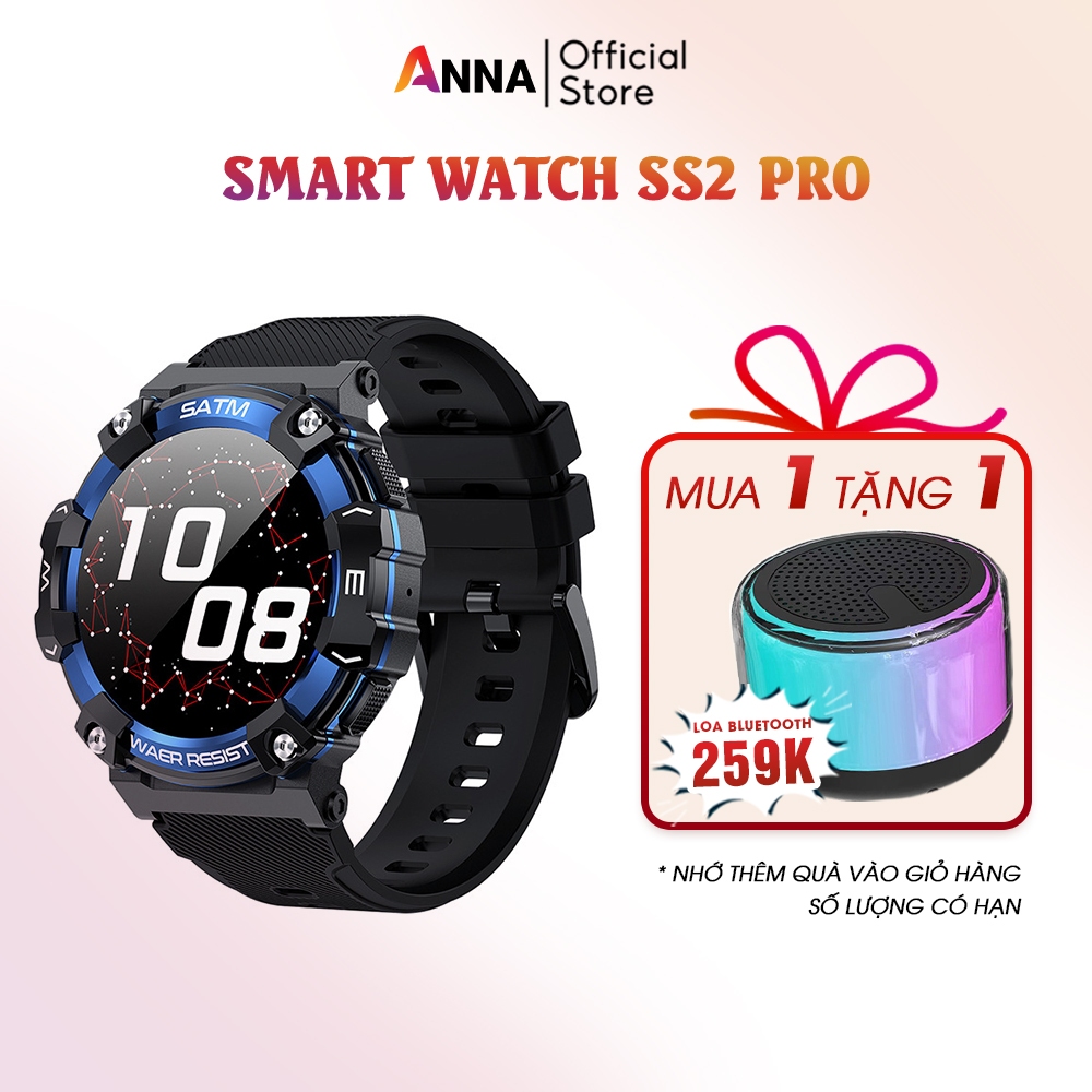 Đồng hồ thông minh Smart watch SS2 Pro nghe gọi lướt web, thể thao, đo nhịp tim, phân tích giấc ngủ, chống nước