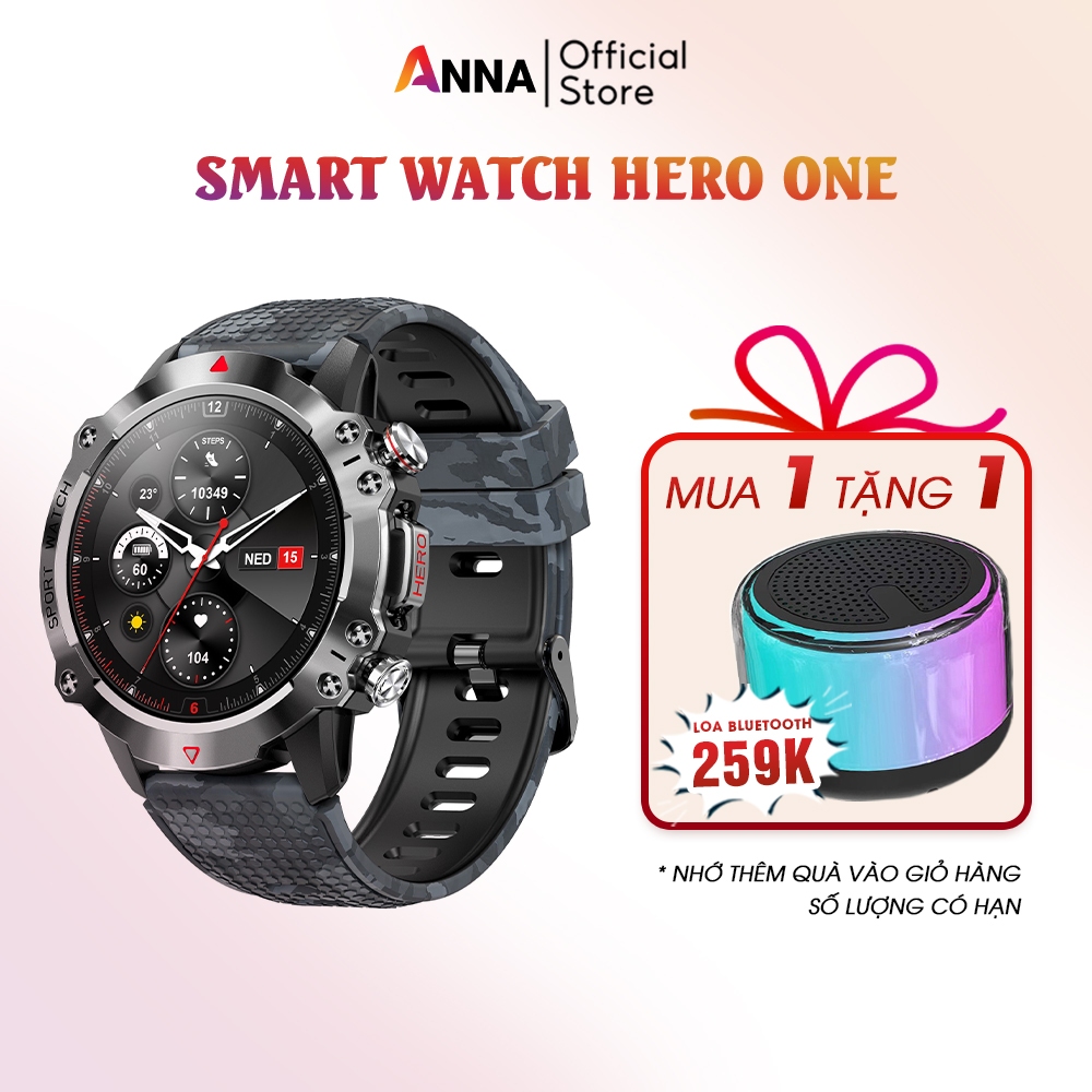 Đồng hồ thông minh Smart watch Hero One Pro nghe gọi Bluetooth, đo nhịp tim, chuyên dụng thể thao, chống nước