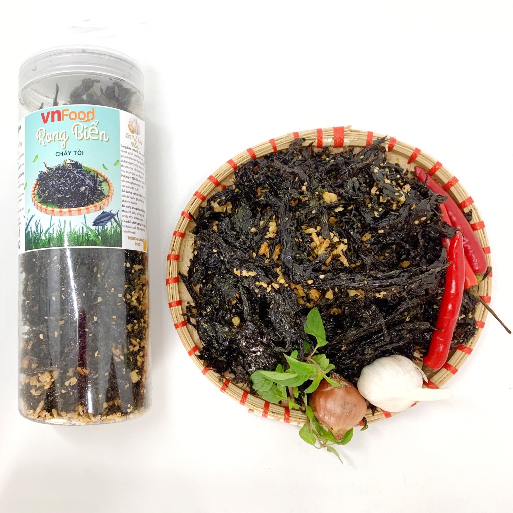 Rong Biển Cháy Tỏi 250Gr Rong Biển Sấy Giòn | Anh Béo VNFoods