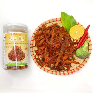 Khô Bò Xé Sợi Tây Nguyên Hũ 300-500G 100% Thịt Bò Tươi VnFood