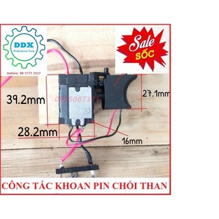 Công tắc khoan pin có điều tốc đảo chiều vito thay thế máy khoan 12v-21v , các dòng máy chổi than
