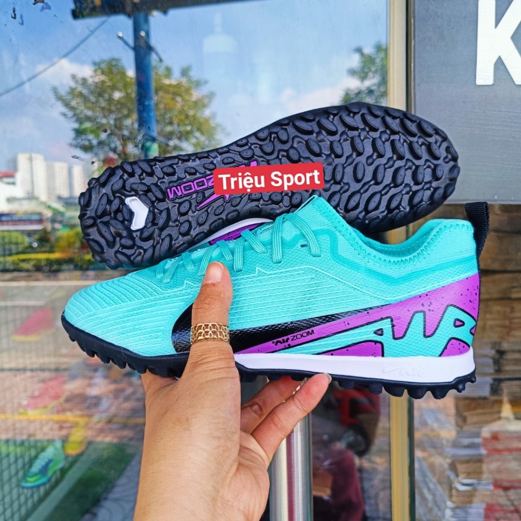 Giày đá bóng Mercurial Vapor 15 Pro Air zoom Khâu đế + hộp+ túi rút + tất