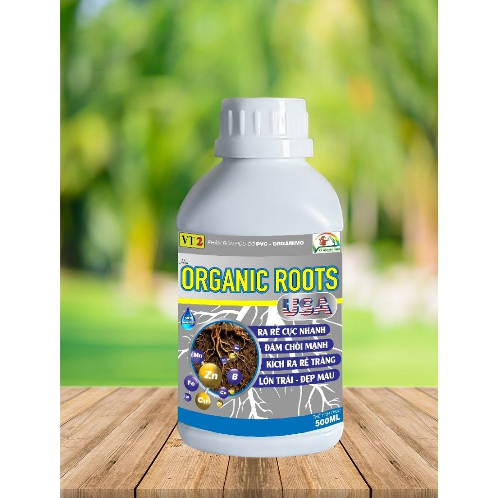 Phân bón hữu cơ, Organic roots, siêu ra rễ, siêu kích rễ, phục hồi cây, phân kích rễ (chai 500ml)