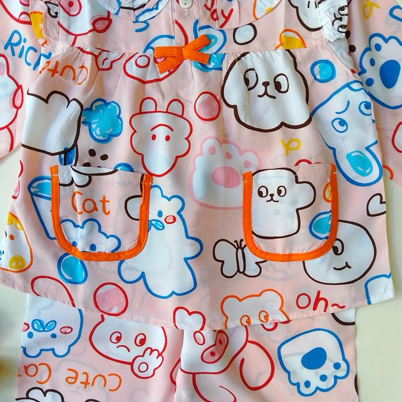 9-28kg Đồ bộ  tole/ bộ lanh Tay  Dài  Quần  Dài BÉ  GÁI