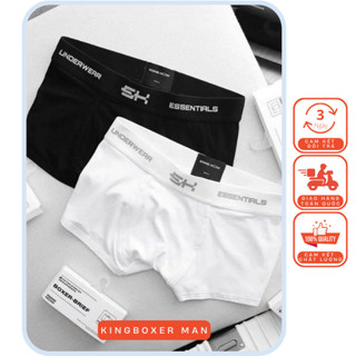 Quần lót đùi nam, boxer nam mẫu tiên tiến nhất chất thun lạnh co giãn hàng xuất Nhật (SH ĐÙI có che tên sản phẩm)