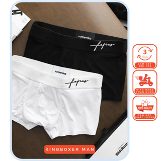 Combo 5 quần lót nam cao cấp, quần sịp nam cạp to chất thun lạnh mẫu chữ kí do dãn thoáng mát.