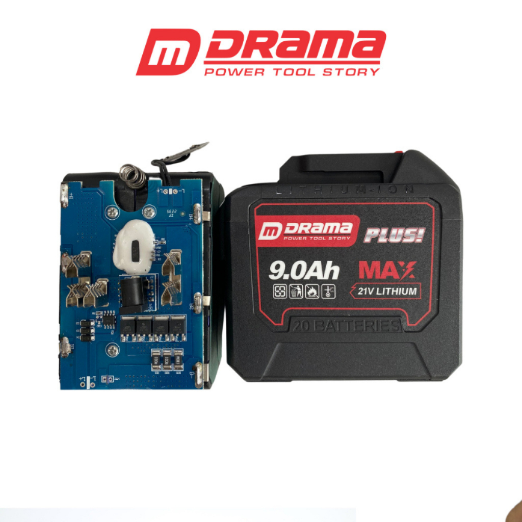 Pin 20 cell DRAMA 9.0Ah PLUSI dung lượng cao mạch 4 mosfet chân pin phổ thông