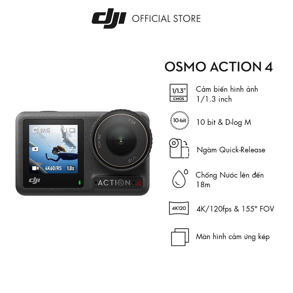 Máy quay phim hành động DJI Osmo Action 4 (DJI OA4)