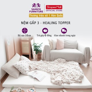 Nệm gấp 3 cao cấp SAMICK HEALING Hàn Quốc - Nệm ngủ trải sàn 30D
