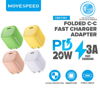 Củ sạc nhanh PD20W Move Speed chống cháy nổ cao cấp bộ sạc type C