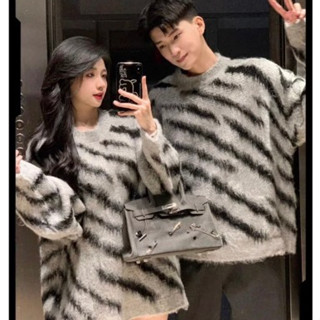 Áo Len Dài tay Cao Cấp Họa Tiết Vằn Luxury Nam Nữ Mặc Đều Đẹp - Áo Len Hổ Vằn Chất Liệu Đẹp Form Dáng Trung Quốc