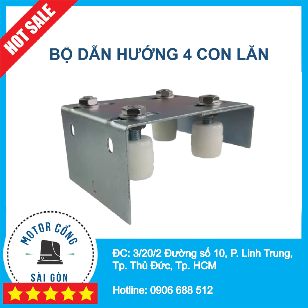 Bộ dẫn hướng cửa cổng lùa 4 con lăn - Bộ định hướng 4 con lăn