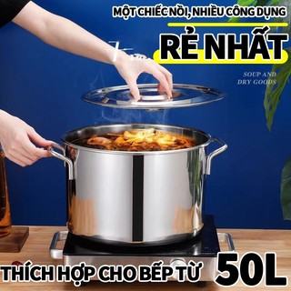 Nồi inox to,nồi inox 304 luộc gà,nồi inox cao cấp loại to,nồi lớn,nồi inox cao cấp 3 đáy,nồi hầm gà,nồi súp gia đình Nồi