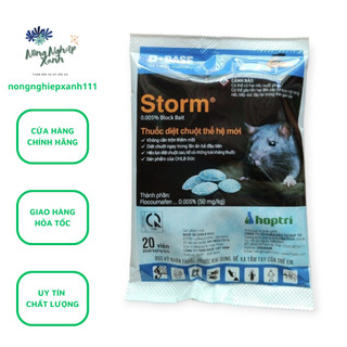 Thuốc diệt chuột storm gói 20 viên
