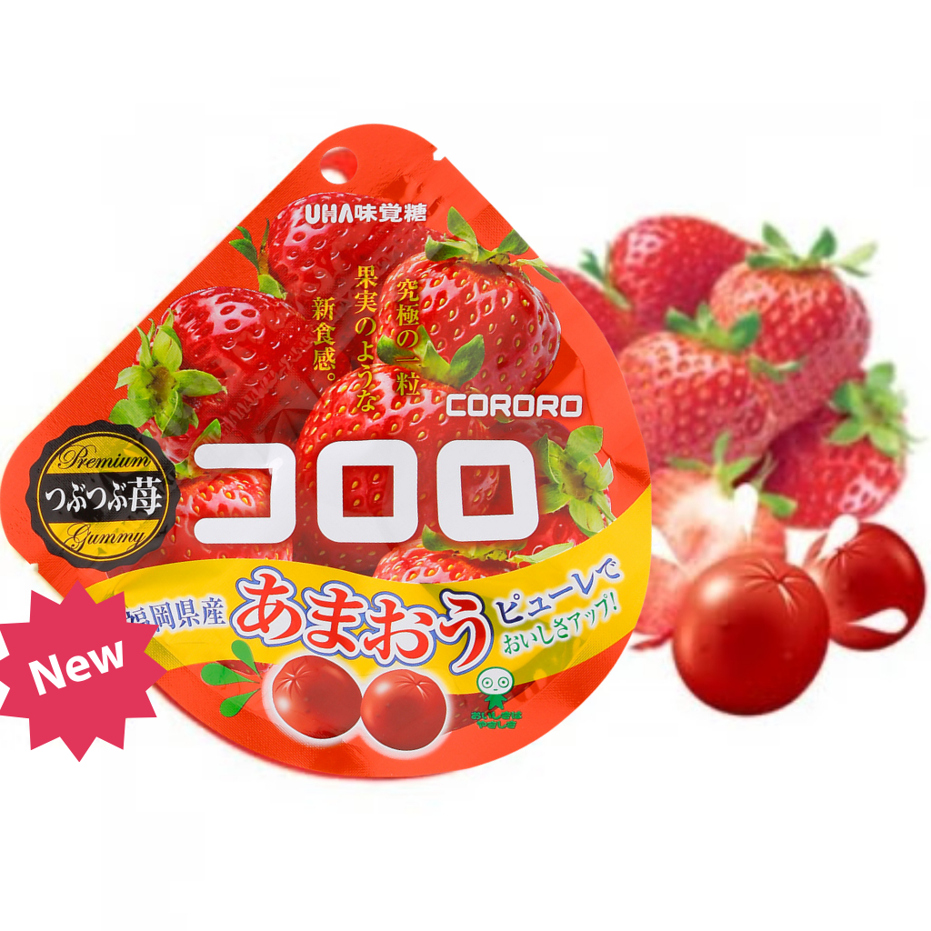 Kẹo dẻo UHA Kororo Nhật Bản vị dâu/nho/đào 40g