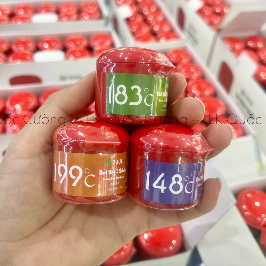 Thiếc hàn làm chân 2UUL 138/ 148/ 183/ 199 độ - Chì làm chân (50g/hủ)