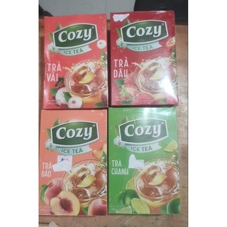 1 Hộp (18 gói) Trà Hòa Tan Cozy (vải. trà sữa, chanh dây, bí đao)