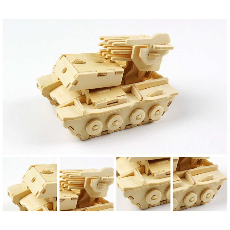 Tự Lắp Ráp Mô Hình Gỗ 3D ngẫu nhiên Xe tank, xe tăng, Xe Ô Tô, Tàu Hỏa, Đồ Chơi Thông Minh Cho Trẻ