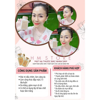 Bột Nạ Bắc nhân sâm HM STORE đắp mặt nạ dưỡng da