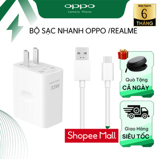 Sạc 33w oppo/realme,bộ sạc chính hãng oppo/realme, sạc nhanh oppo/realme 33w,65w, củ và cáp sạc nhanh oppo/realme bh 6th
