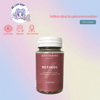 Viên Uống Trẻ Hoá Da Retinol Myvitamins Beauty - 90 Viên