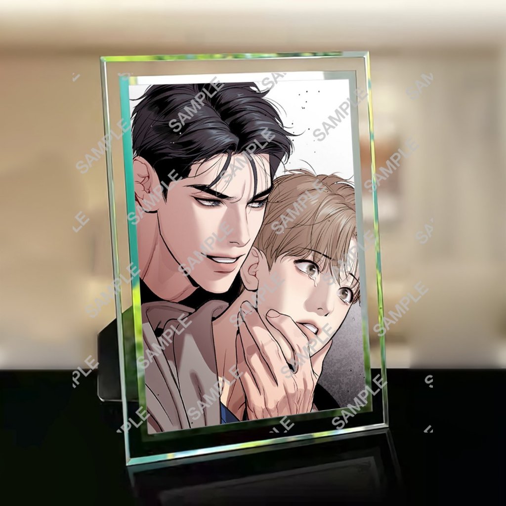 (2 size ảnh) Khung kính JINX Vận xui in hình BL Boylove anime chibi quà tặng trang trí để bàn