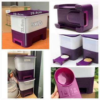 THÙNG GẠO 5 KG TUPPERWARE CHÍNH HÃNG