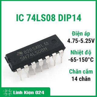 74ls08 quad 2-input and gate dip14