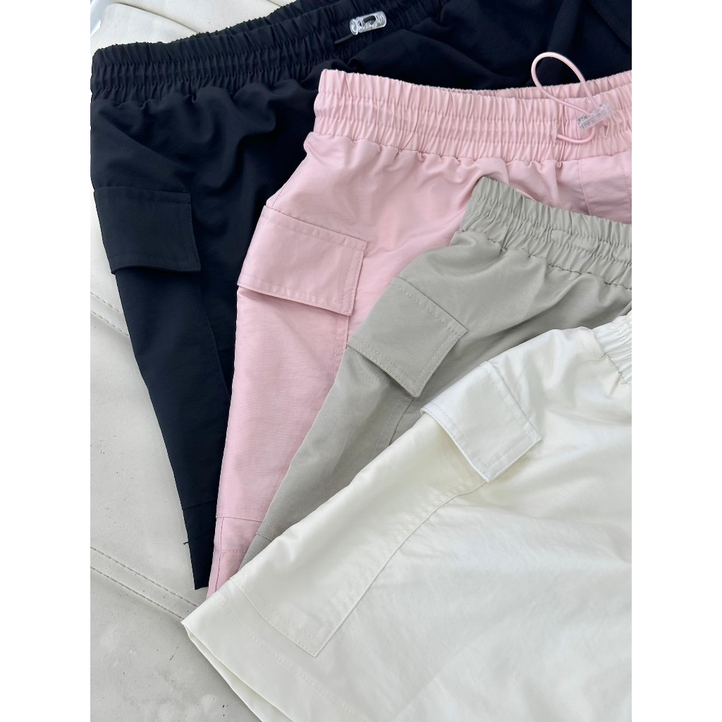 Chân váy dù túi hộp lưng chun ALI SKIRT