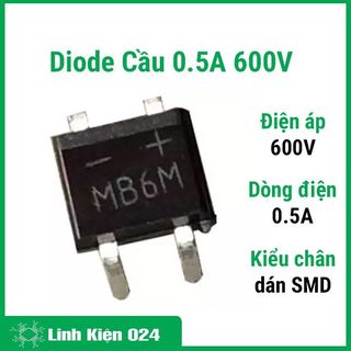 Sản phẩm Diode Cầu 0.5A 600V SMD