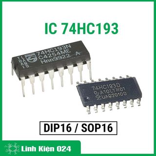 Linh kiện 74hc193 binary up/down counter with clear