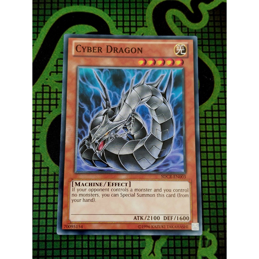 Thẻ Bài Mint90 Yugioh Monster Cyber Dragon  - SDCR-EN003 - Common