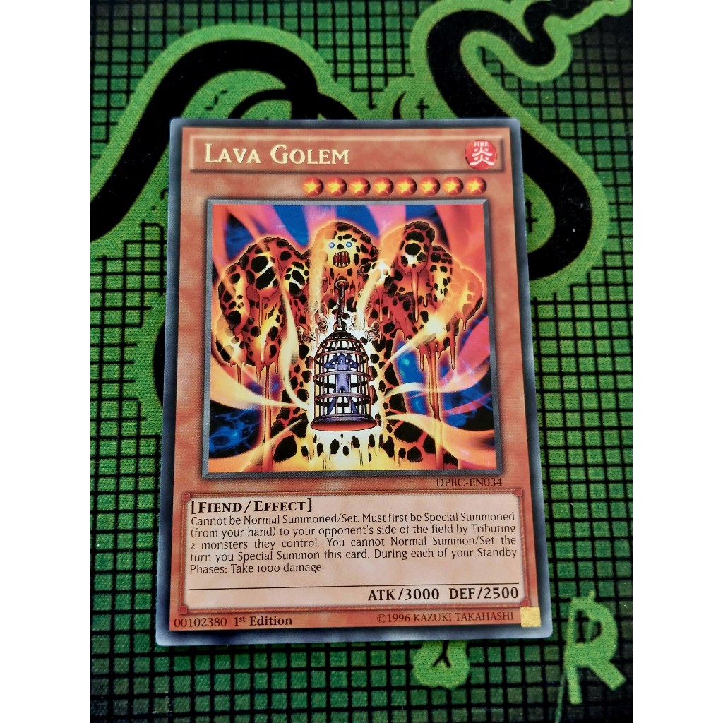 Thẻ Bài Mint90 Yugioh Monster Lava Golem - DPBC-EN034 - Rare