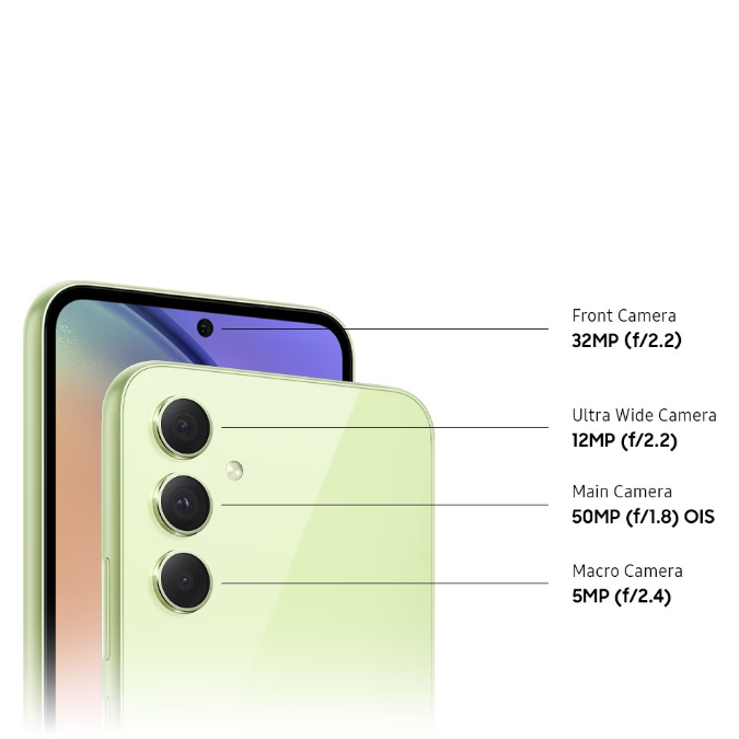 A54 512GB ROM + 16GB RAM Có chức năng Facelock 6.4 MÀN HÌNH IPS LCD * Điện thoại thông minh nhập khẩu mới *